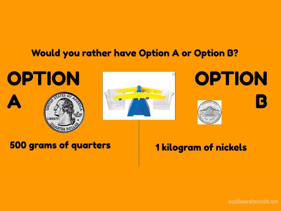 FREE} Would You Rather? Ratio & Percent Tasks